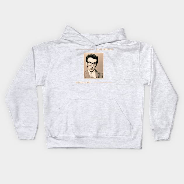 elvis costello vintage Kids Hoodie by partikelir.clr